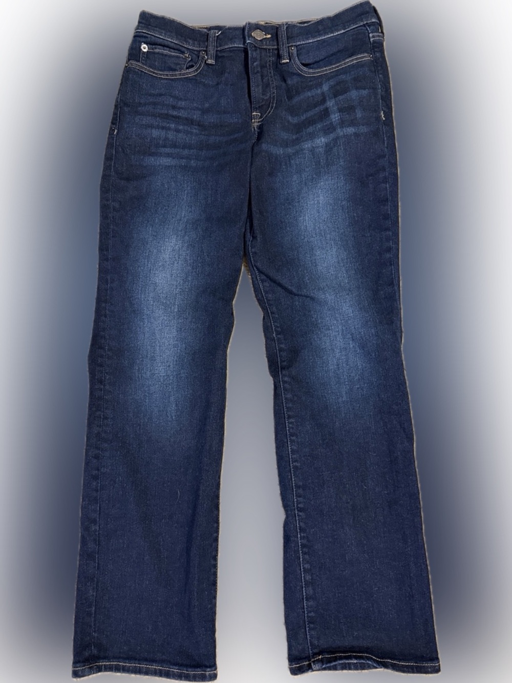 Women's Dark Blue Lucky Straight-Leg Jeans